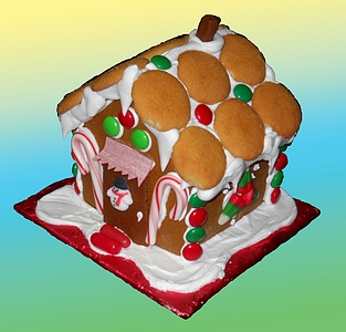 Mini House Gingerbread House Candies Inside